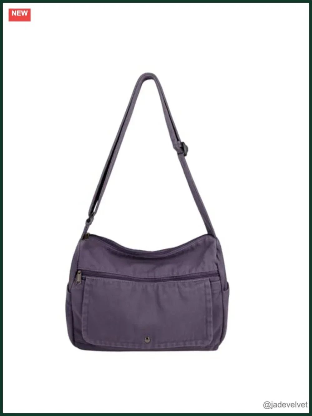 Large Canvas Messenger Bag Tote Crossbody Purse with Pockets